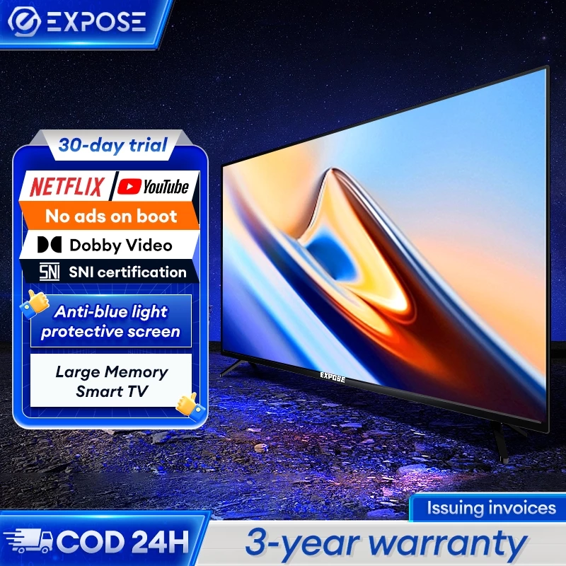 Smart TV 4K UHD Android 12.0 Android screen TV screen Google/Netflix/Youtube HDMI/USB cheap 5 year