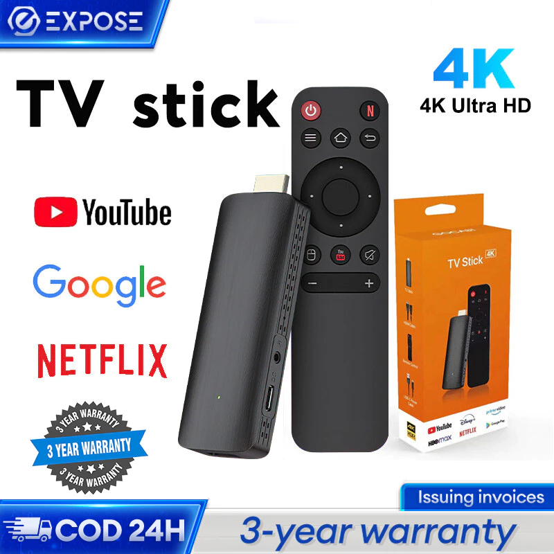 Smart TV Stick Digital TV Stick Android TV Stick Netflix/YouTube/Google 4k Android 12 HDMI 4+64 Ram
